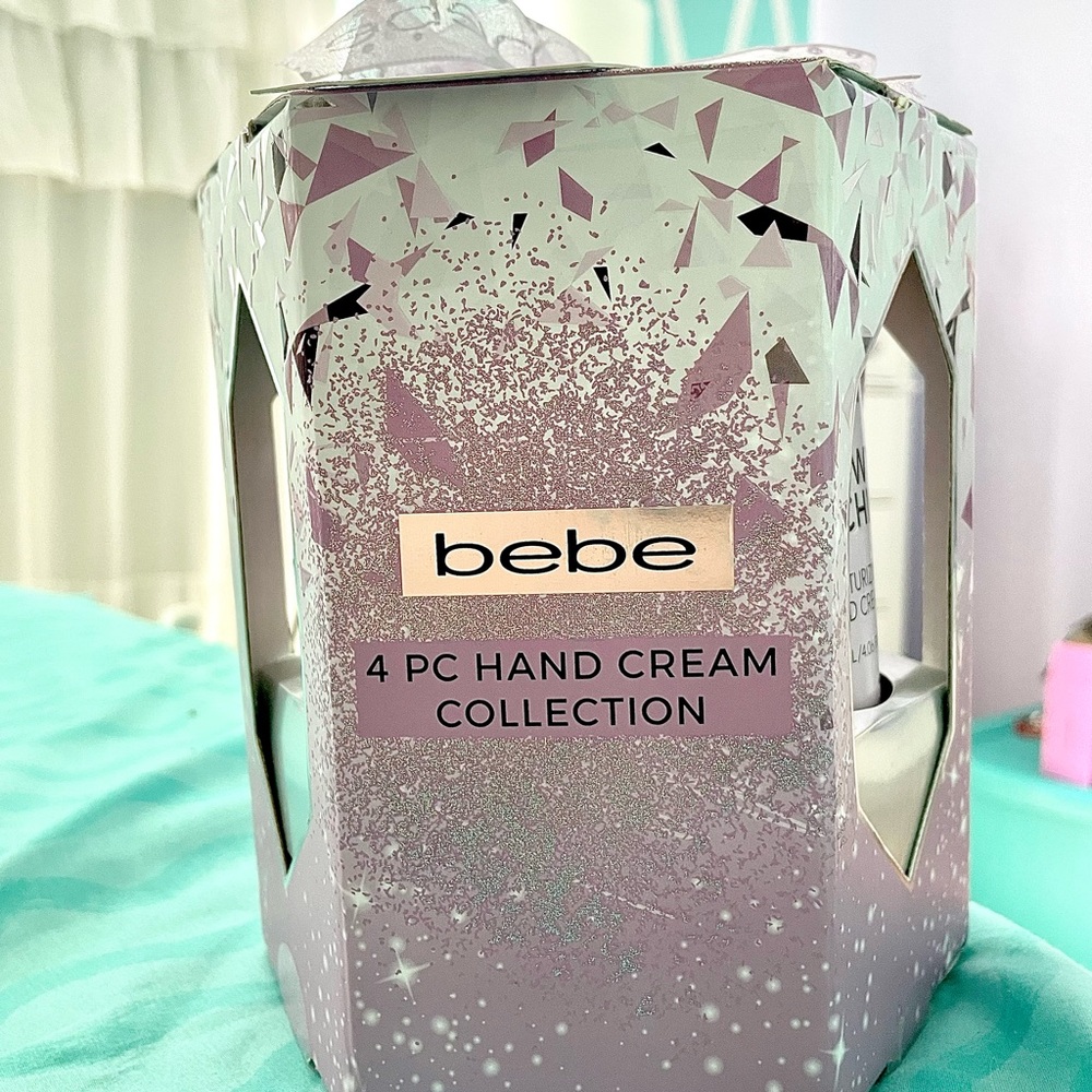 Bebe Purple and Silver 4-Piece Hand Cream Collection